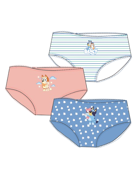 Set 3 ropa interior niña Bluey St Jacks 2110009501