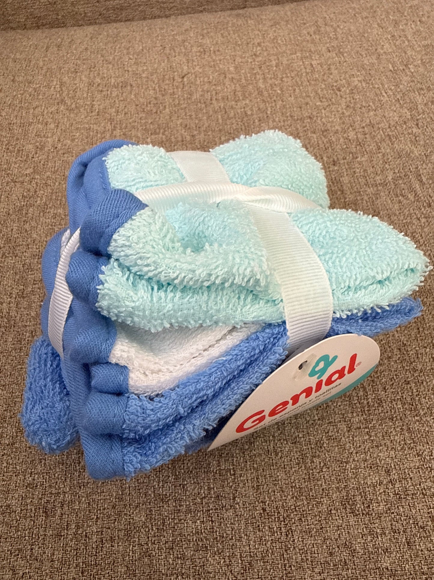 Set esponja toalla baño genial bebe niño