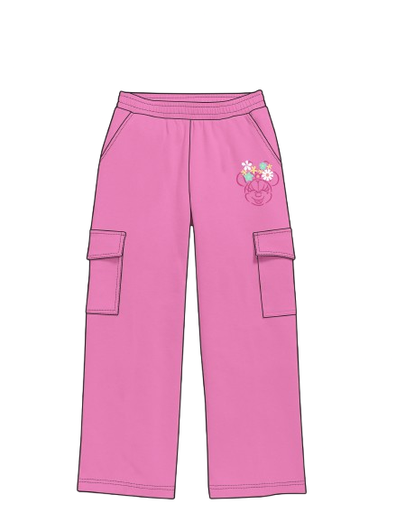 Buzo pantalon cargo rosado deportivo niña floral minnie St Jacks 2150008601
