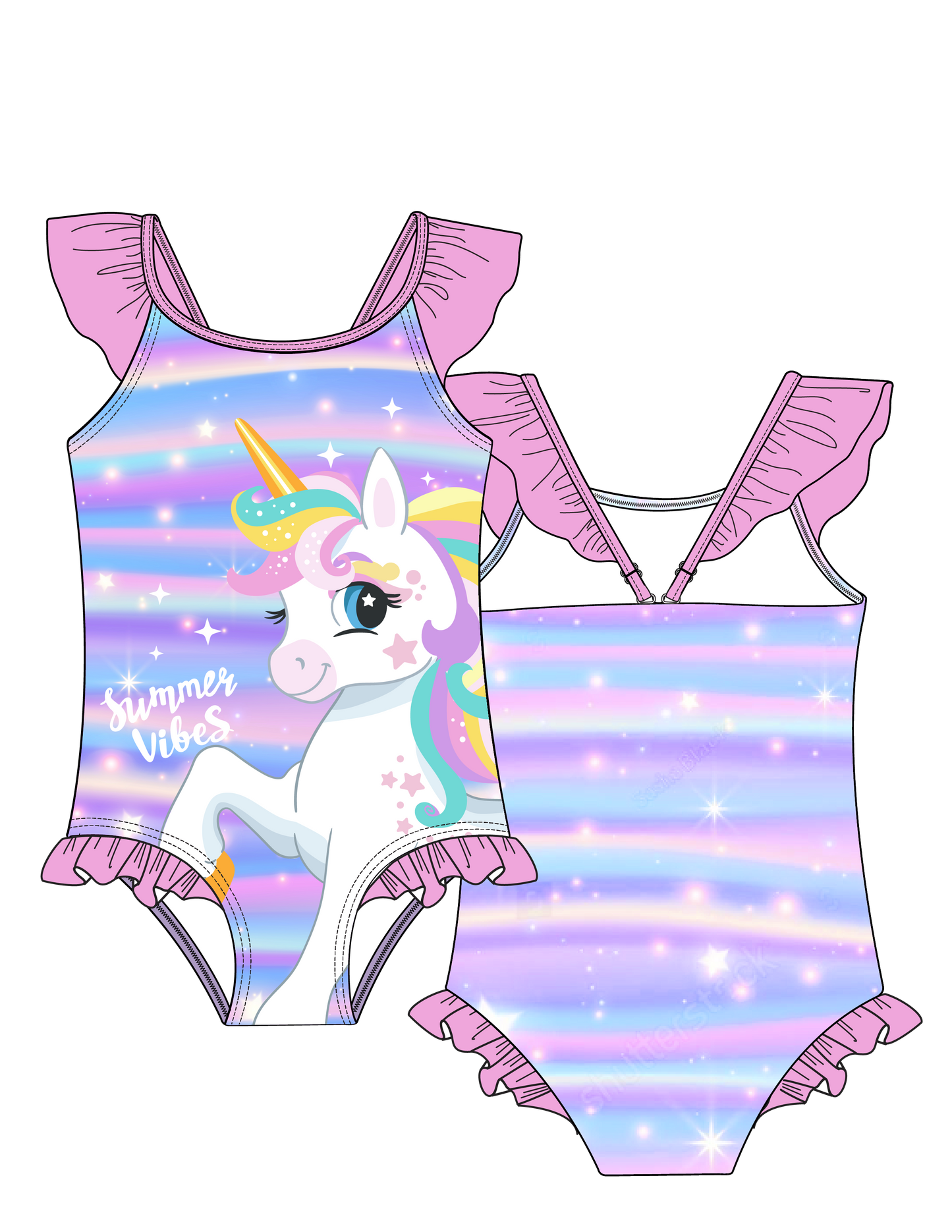Traje de baño niña Unicorn Magic St Jacks 2430011201