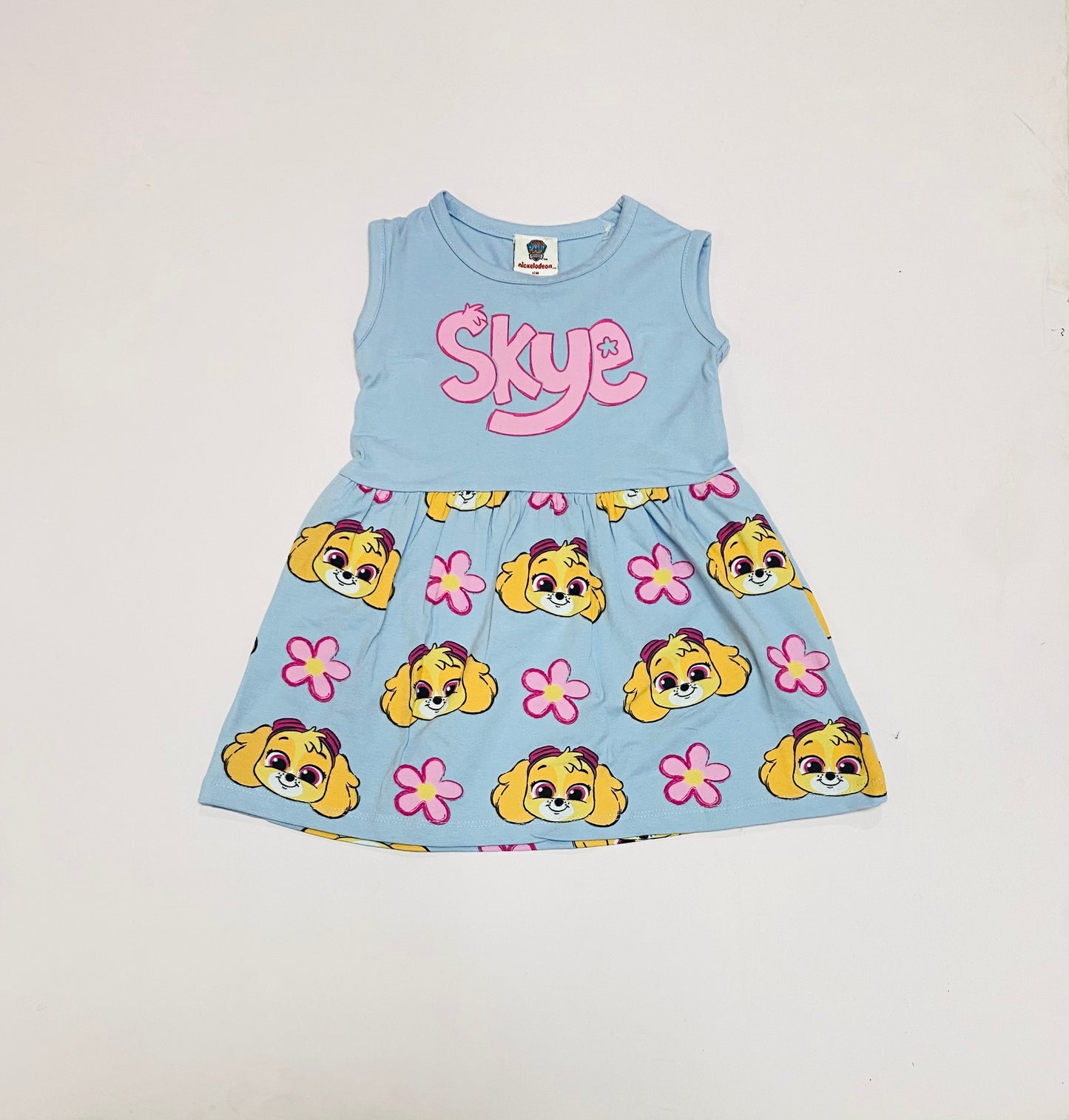 Vestido azul cielo Skye paw patrol bebe niña N10-PWG-102B