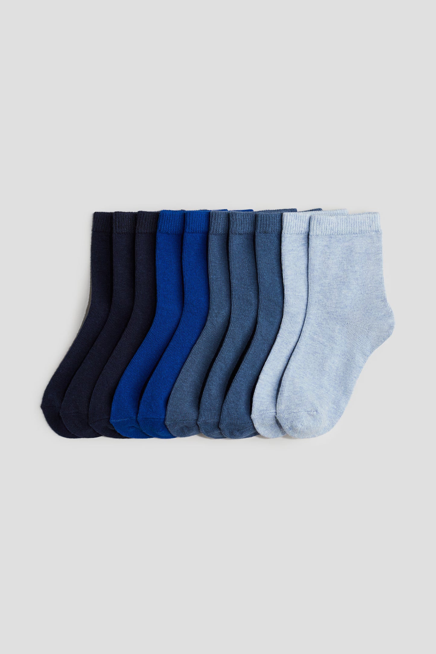 Set 10 calcetines azul negro bebe niño H&M 1060473011