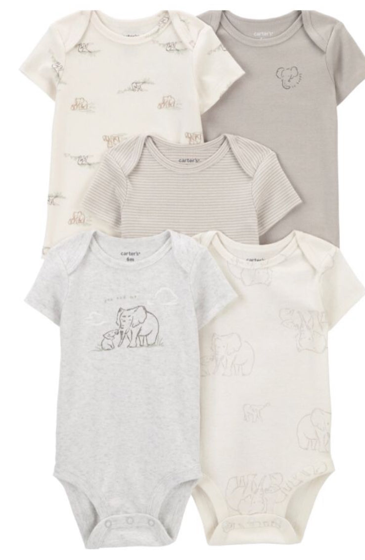 Set 5 mamelucos Carter's bebe niño