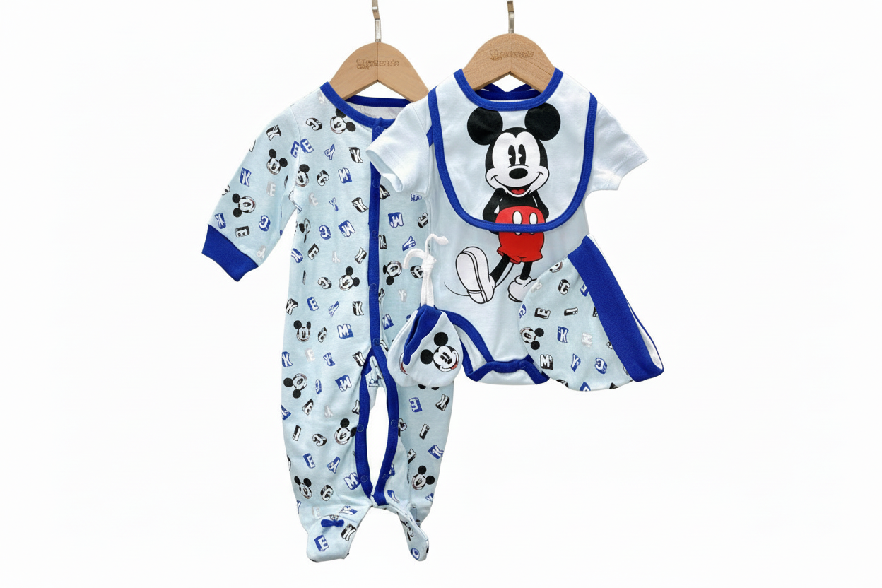 Pijama Set 5 piezas azul mickey Disney bebe niño D9-MK-1323B 590490 promo 2x1000