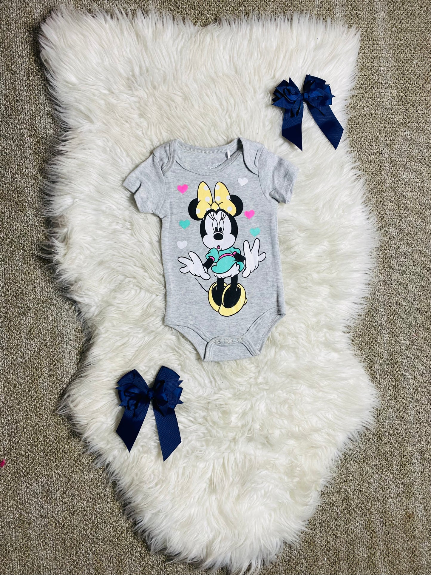 Mameluco gris Minnie bebe niña D2-MI-1015B promo 4x1000 290245