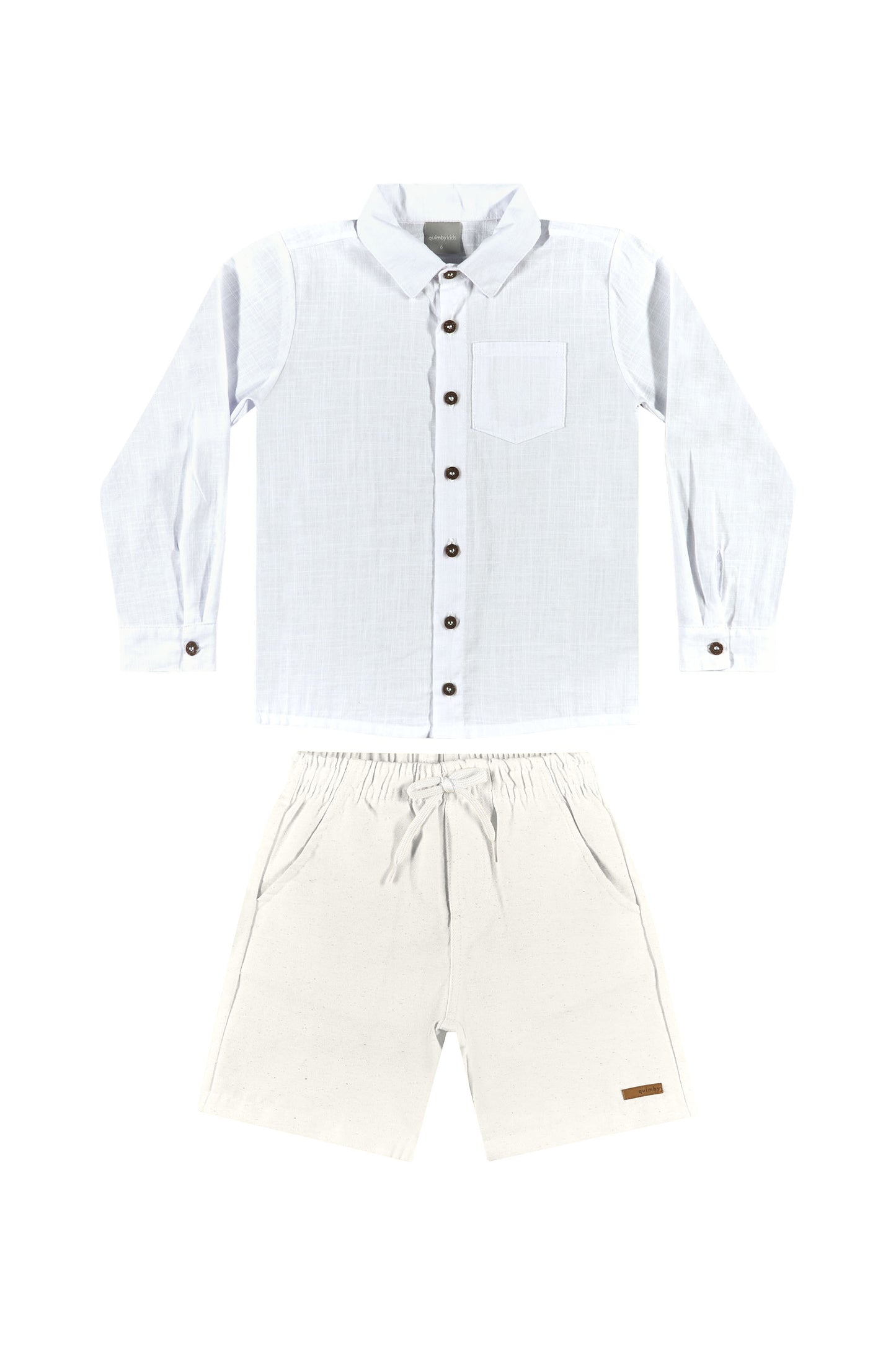 Set 2 piezas formal quimbykids Niño short y camisa 34272