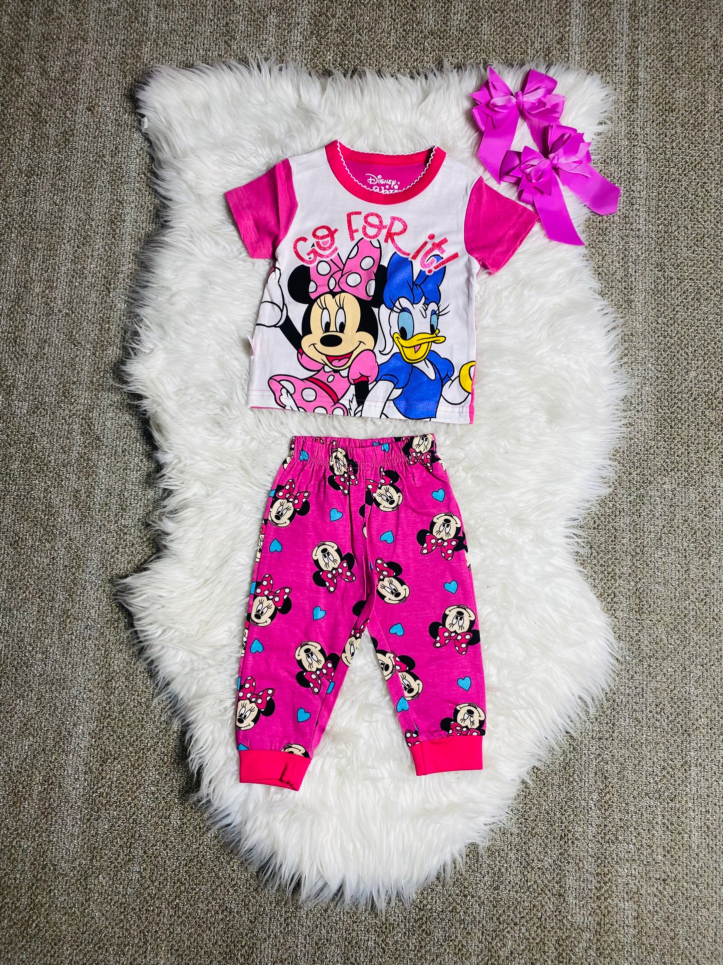 Set 2 Piezas pijama rosada Minnie Disney promo 2x1000