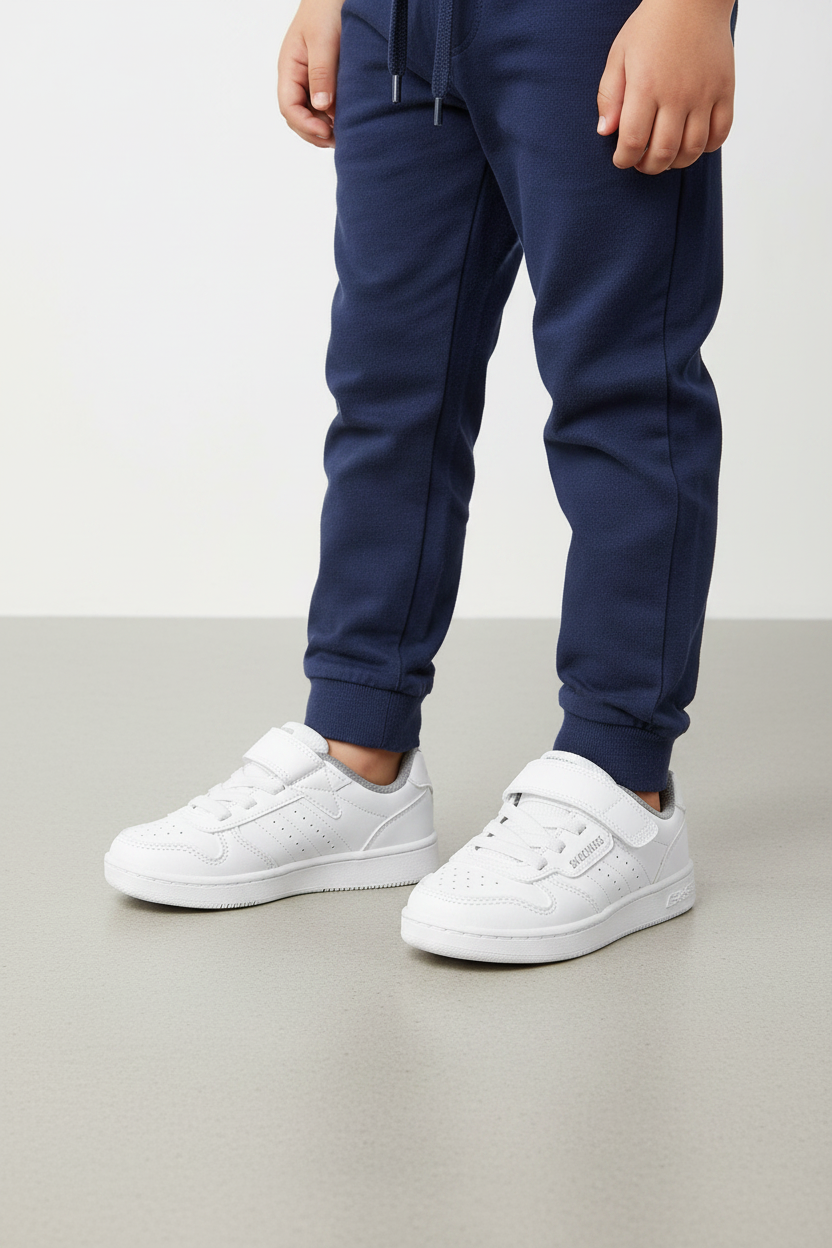 Tenis blancos unisex niña niño Skechers 405638N