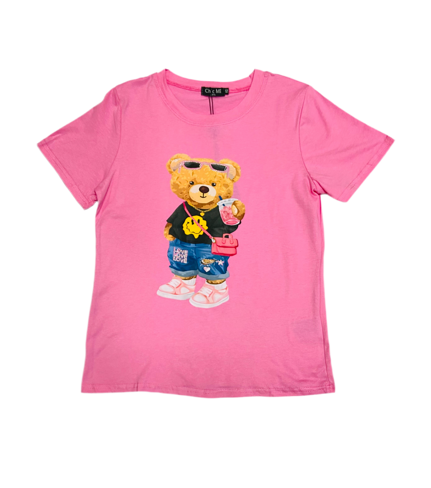 Camisa rosada oso niña Chic mi CTG1253-54