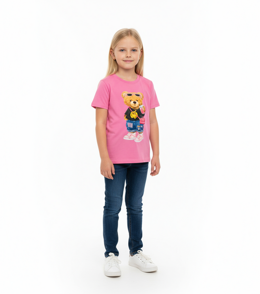 Camisa rosada oso niña Chic mi CTG1253-54