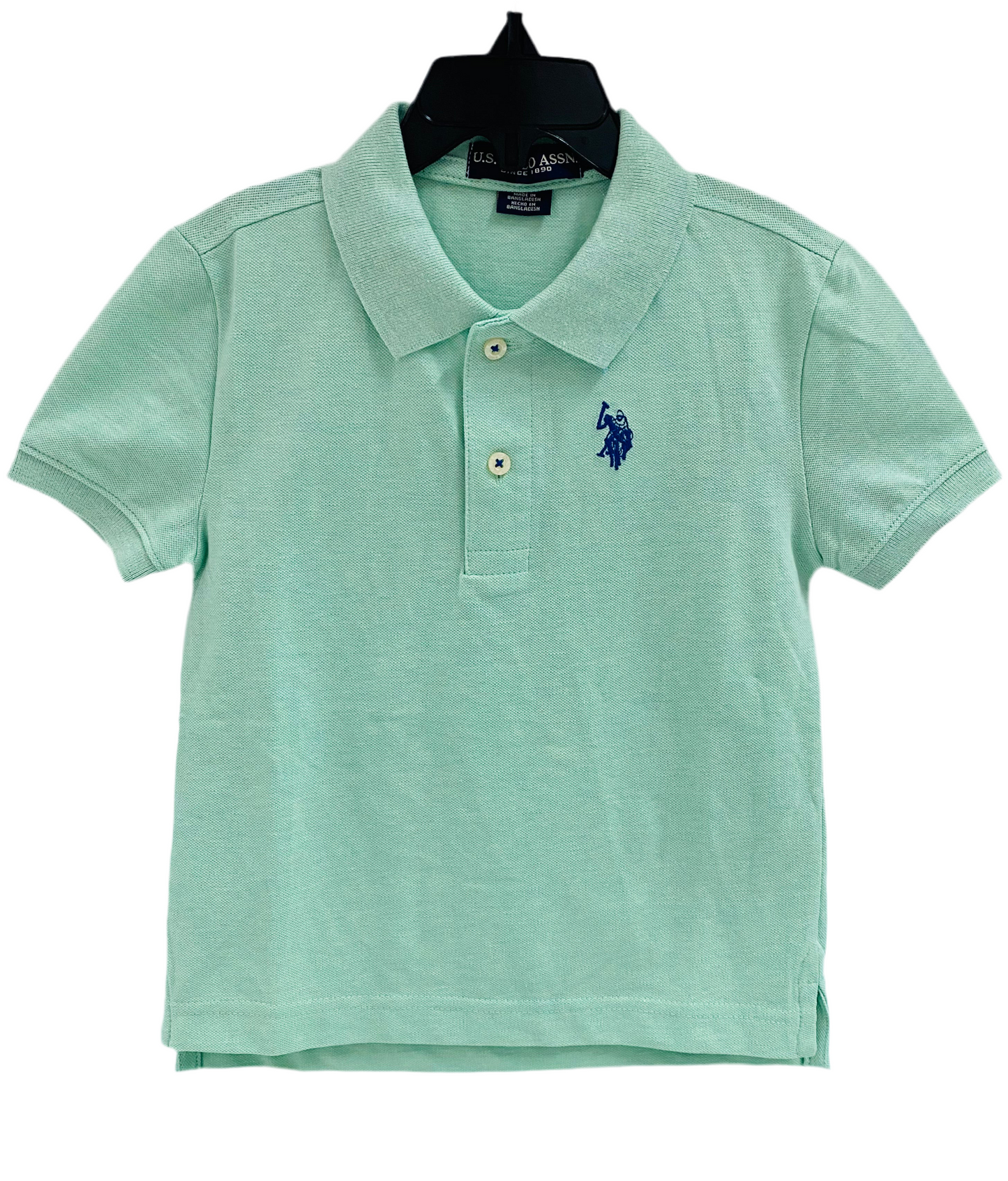 Camisa verde menta polo niño