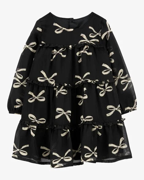 Vestido negro chongos niña Carters