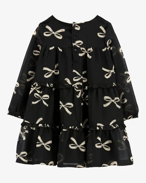 Vestido negro chongos niña Carters