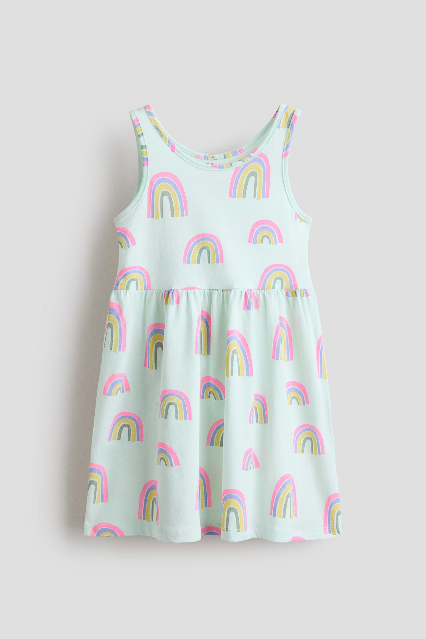 Vestido arcoiris verde acqua niña H&M 1157735123