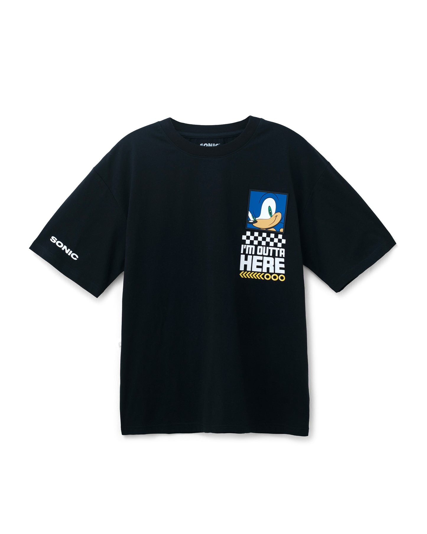 Camisa negra Sonic niño St Jacks 3030220702