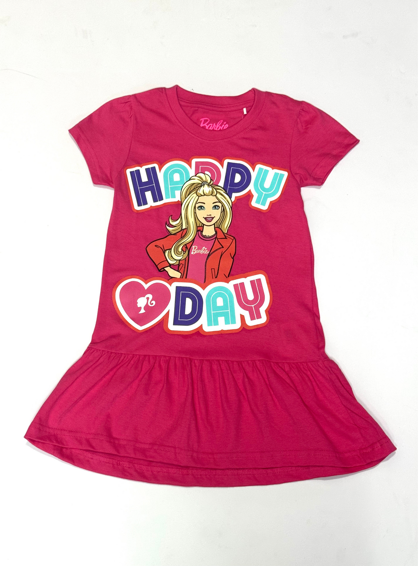 Vestido fucsia Happy Day niña Barbie BA-89972