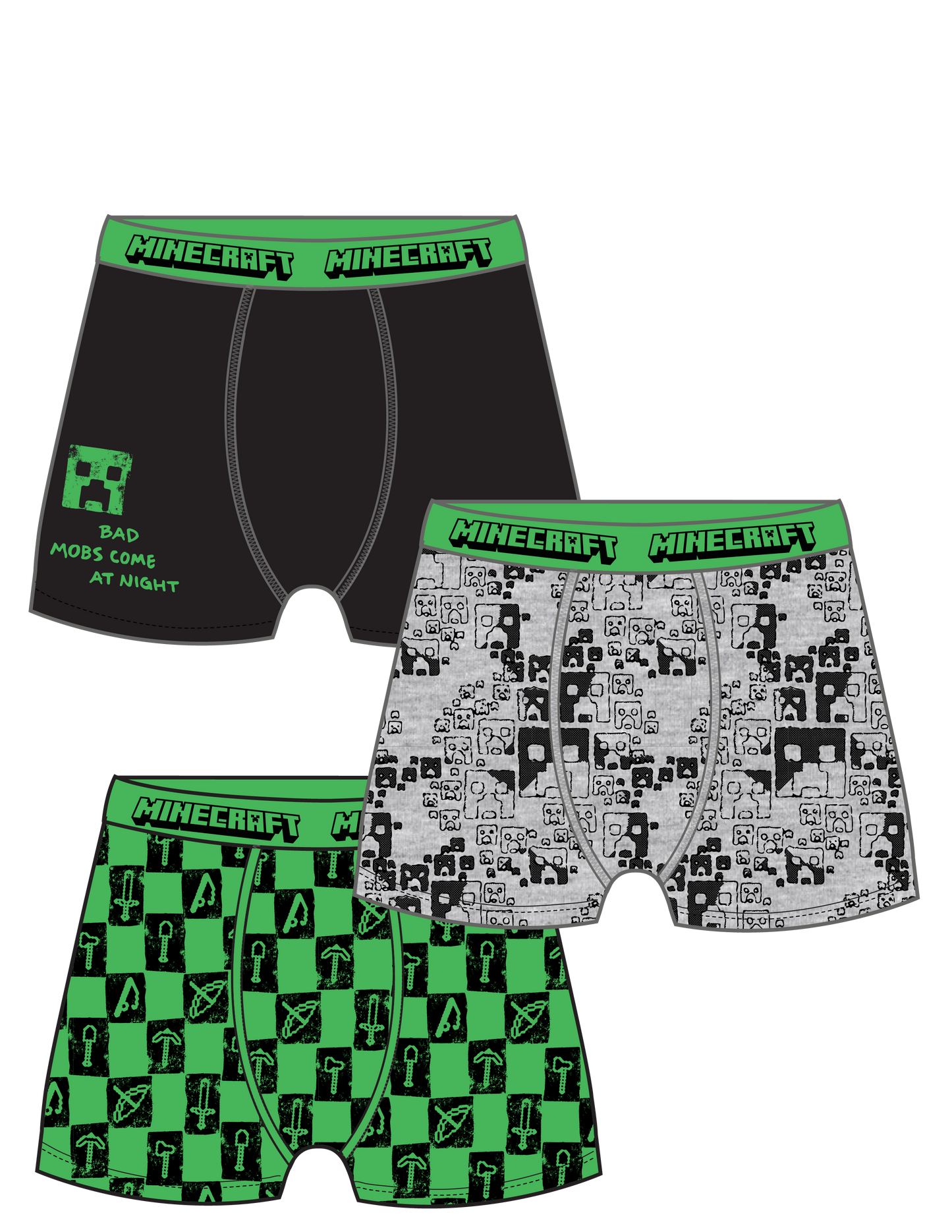 Paquete de 3 boxer Minecraft St Jacks 3133459901