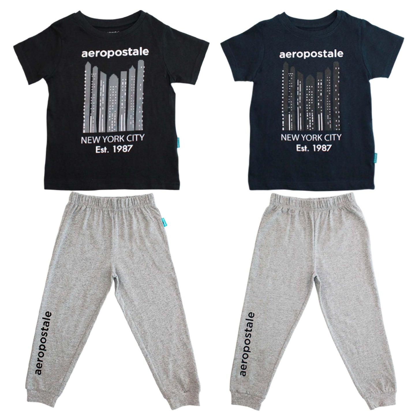 Pijama niño camisa negra aeropostale Tinytots 3164