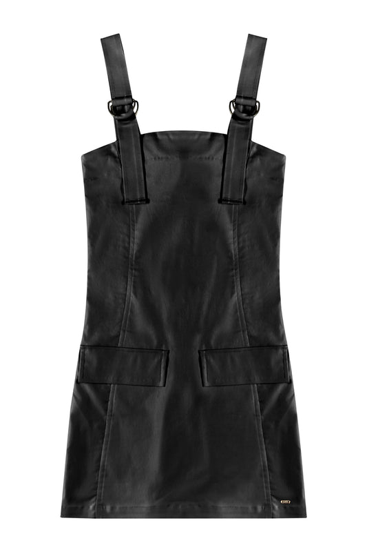 Vestido cuero PROMO Gloss Negro Niña Grande 31855-008910