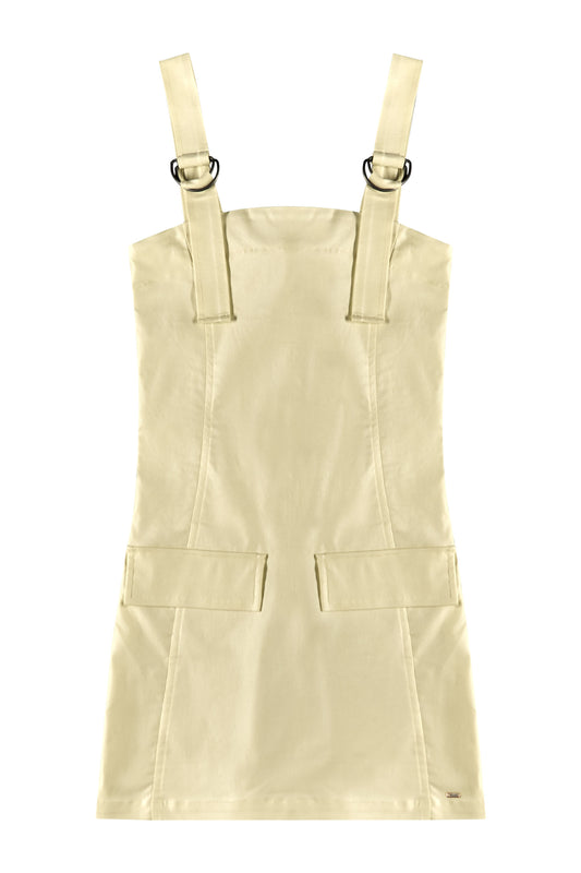 Vestido cuero PROMO Gloss Beige Dorado Niña Grande 31855-120104