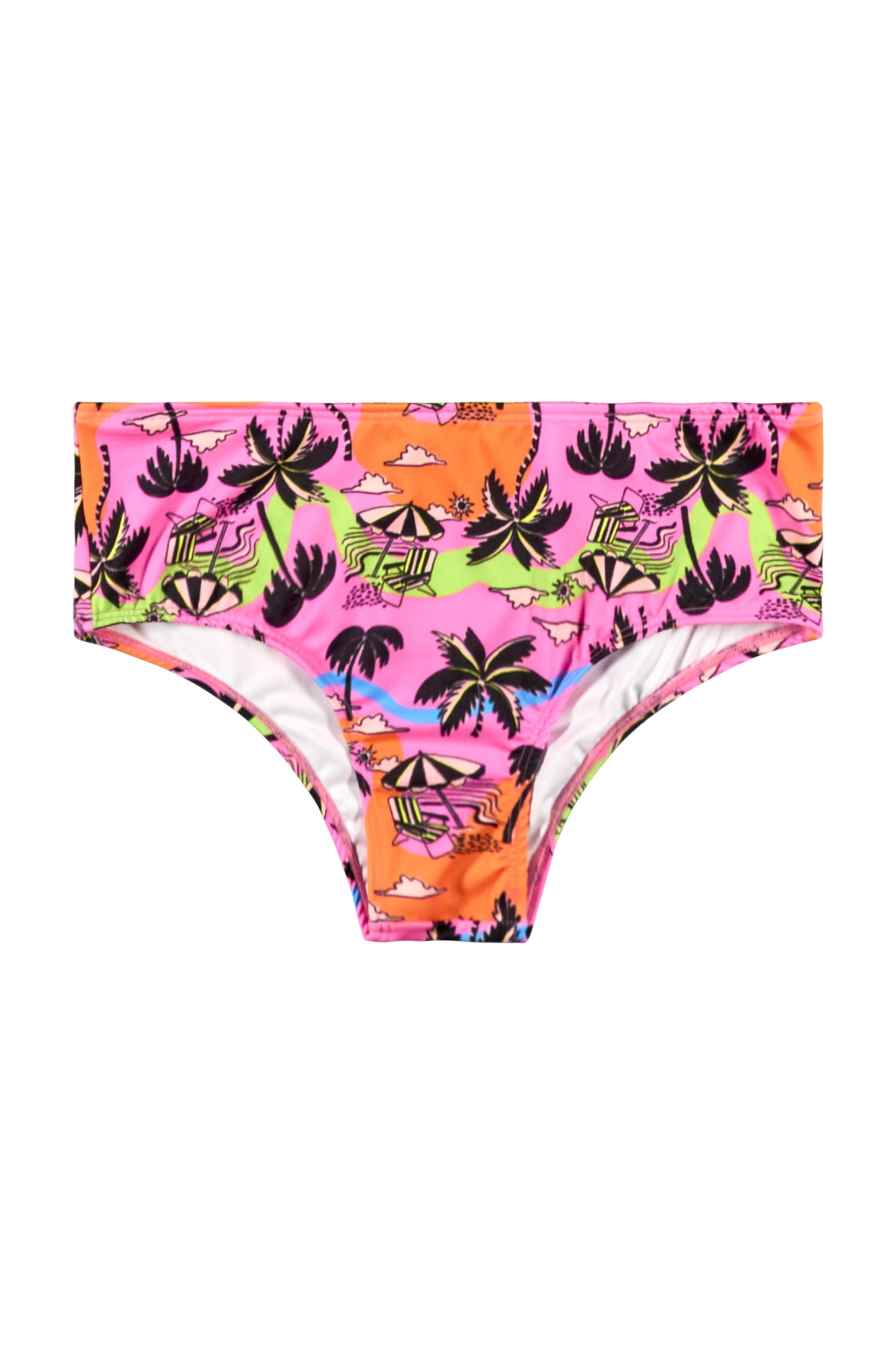 Traje de baño Bikini Gloss Rosa Palmeras Larga Niña Grande 31886_SB0379