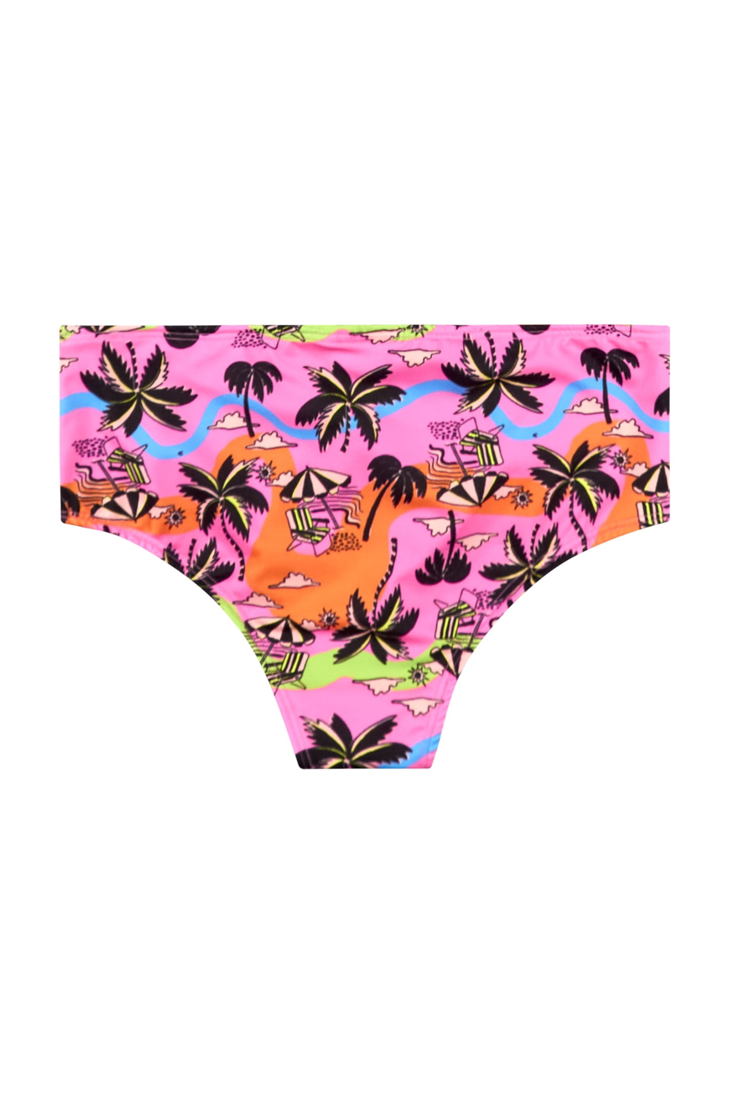 Traje de baño Bikini Gloss Rosa Palmeras Larga Niña Grande 31886_SB0379