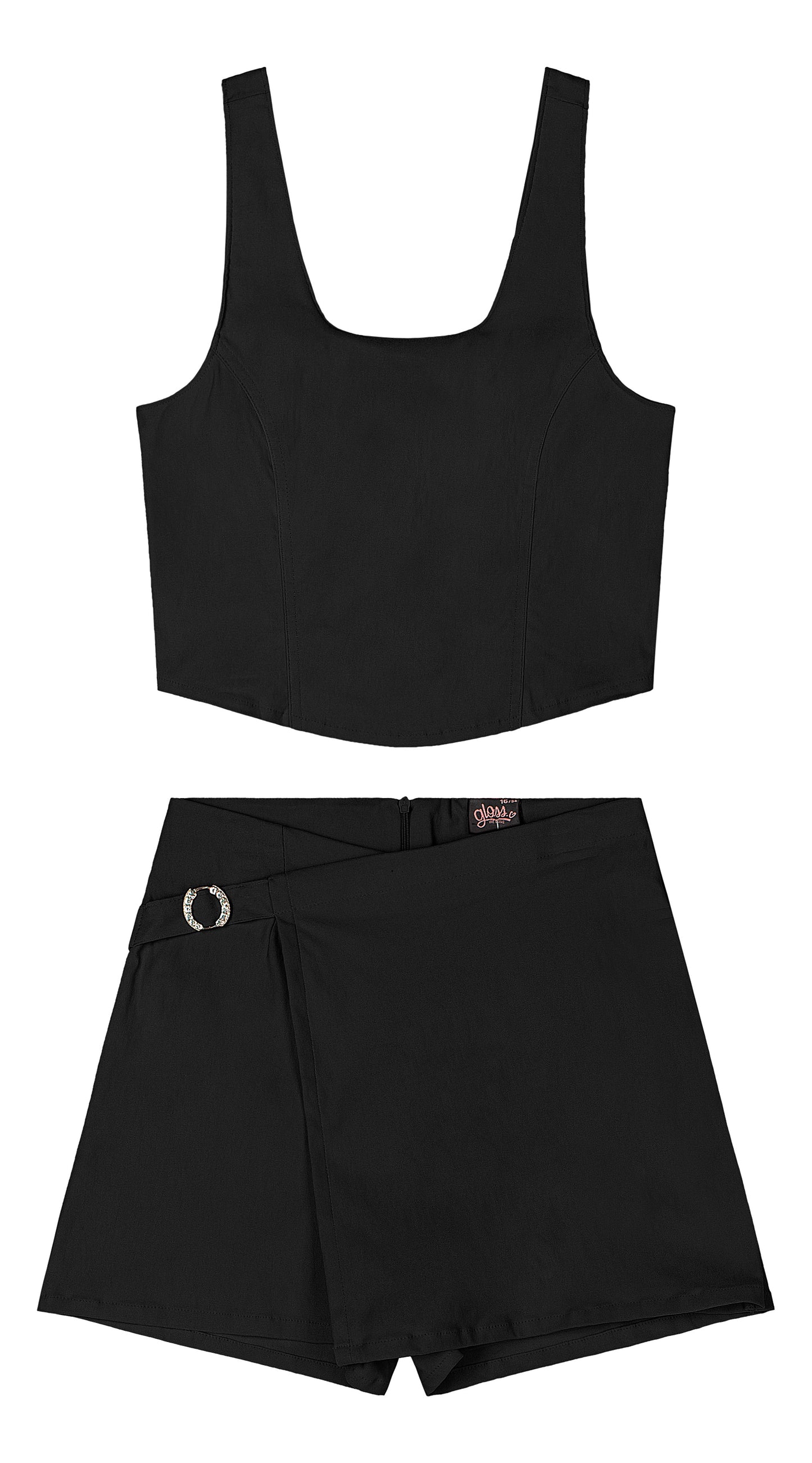 Set Conjunto negro niña Gloss 31957-008910