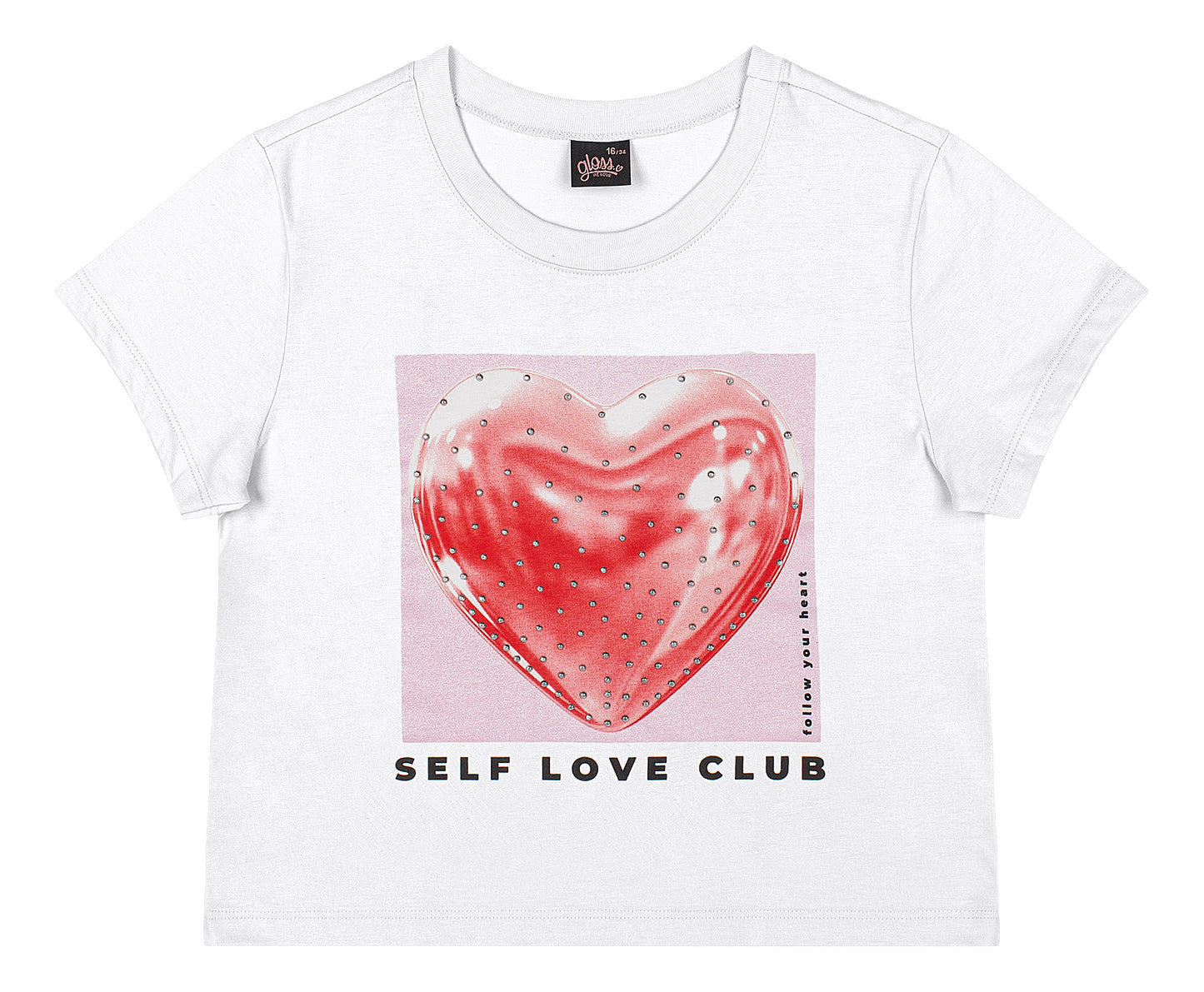 Camisa blusa blanca corazón niña Gloss 31979-000101