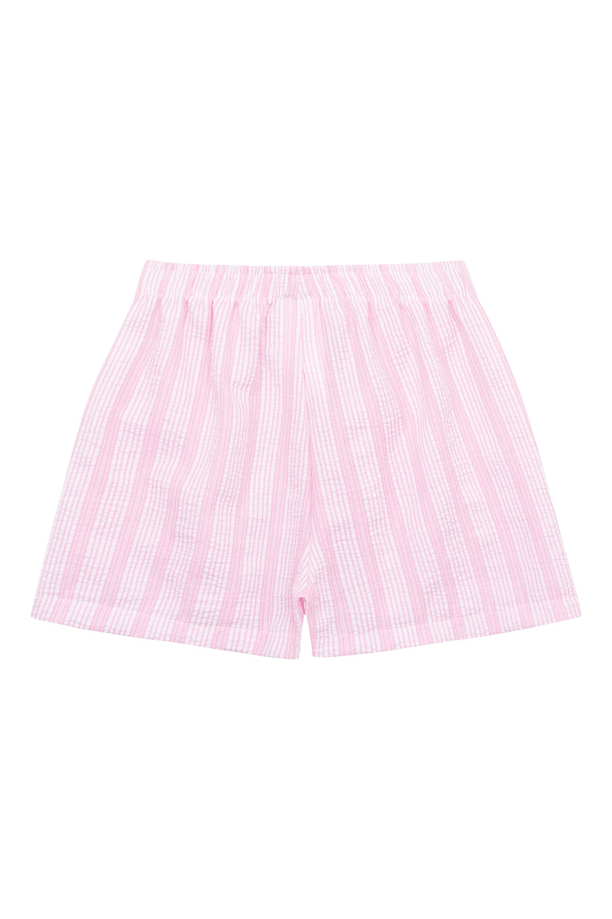 Set conjunto camisa blanca short rosado rayas Gloss 32159-00101A