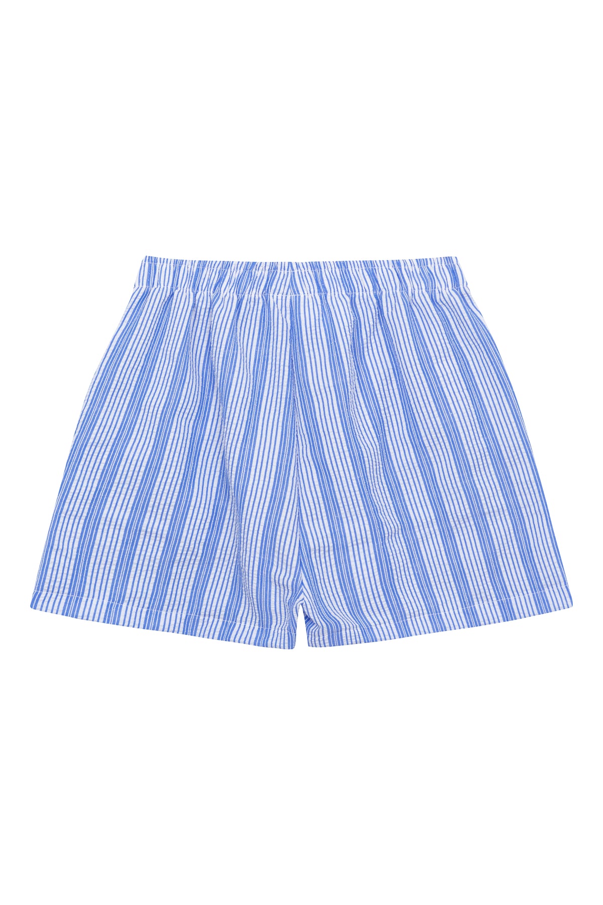 Set conjunto camisa blanca short azul rayas Gloss 32159-00101B