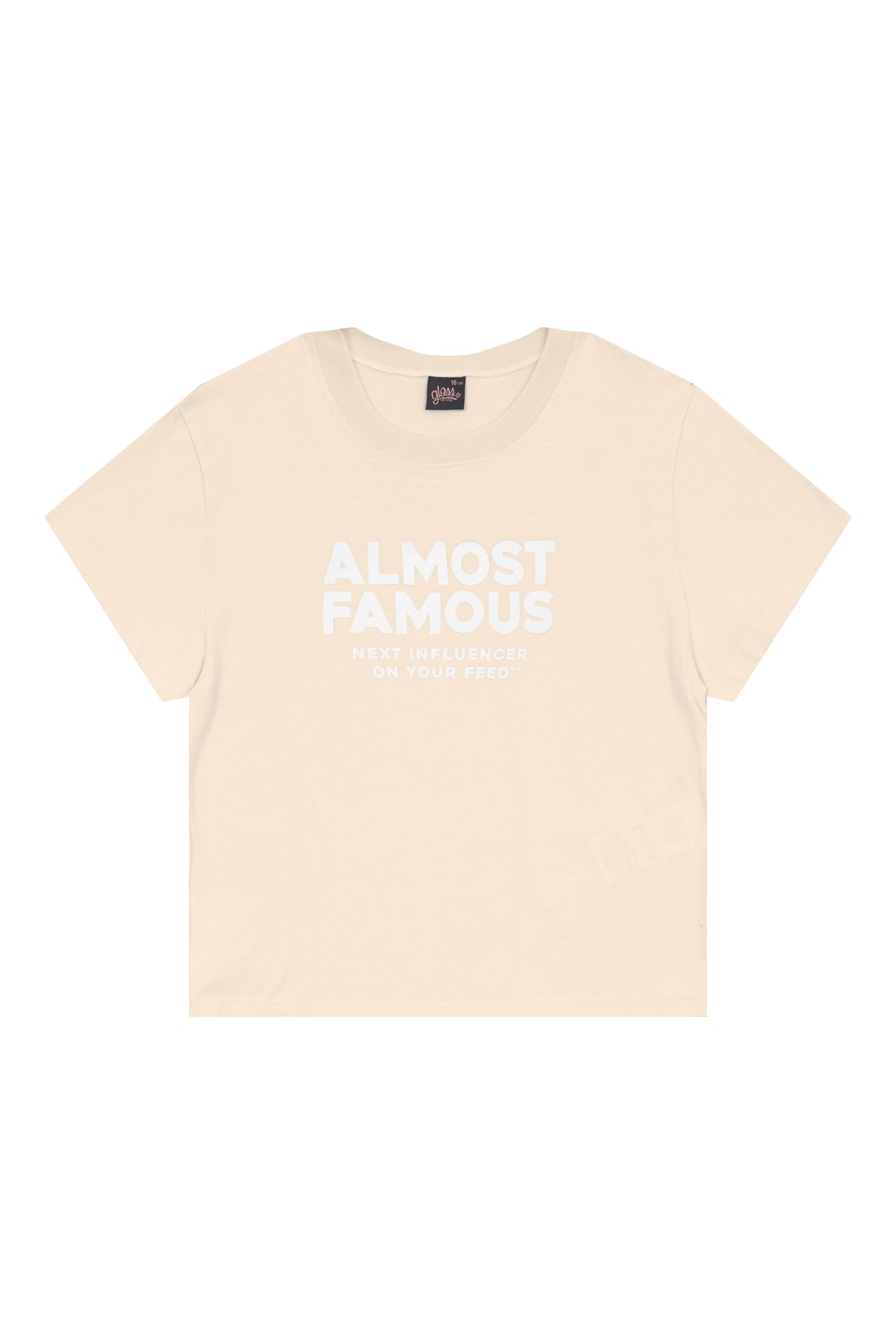 Set conjunto camisa beige falda short blanca niña Gloss 32177-120304