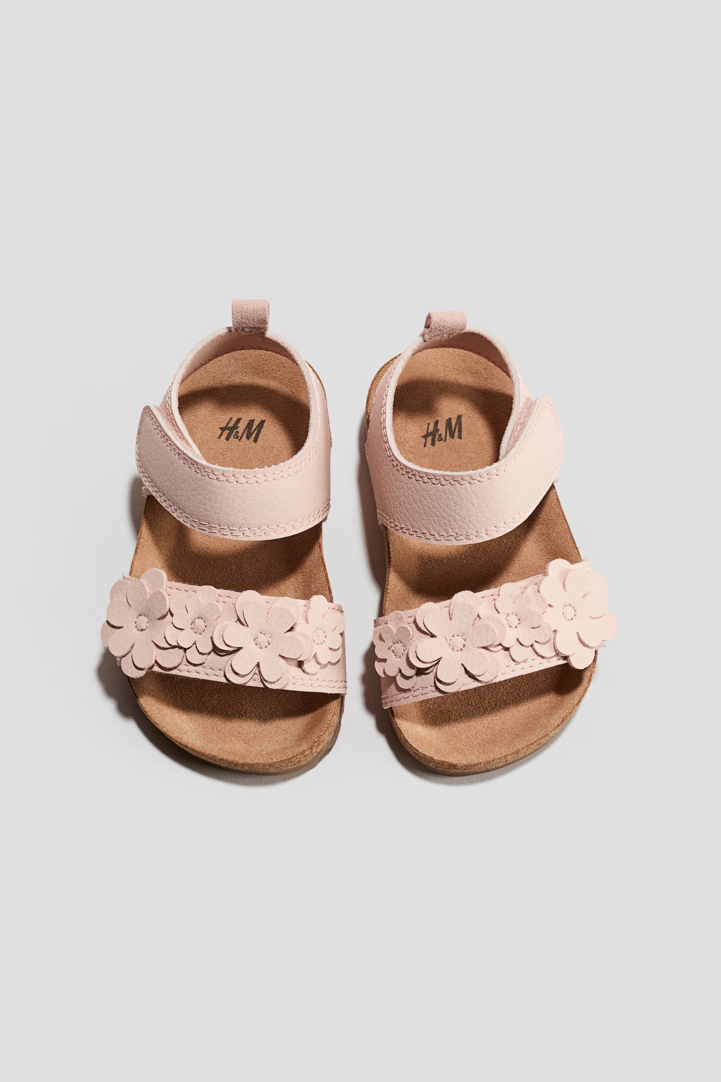 Sandalias rosadas bebe niña H&M 1270781006