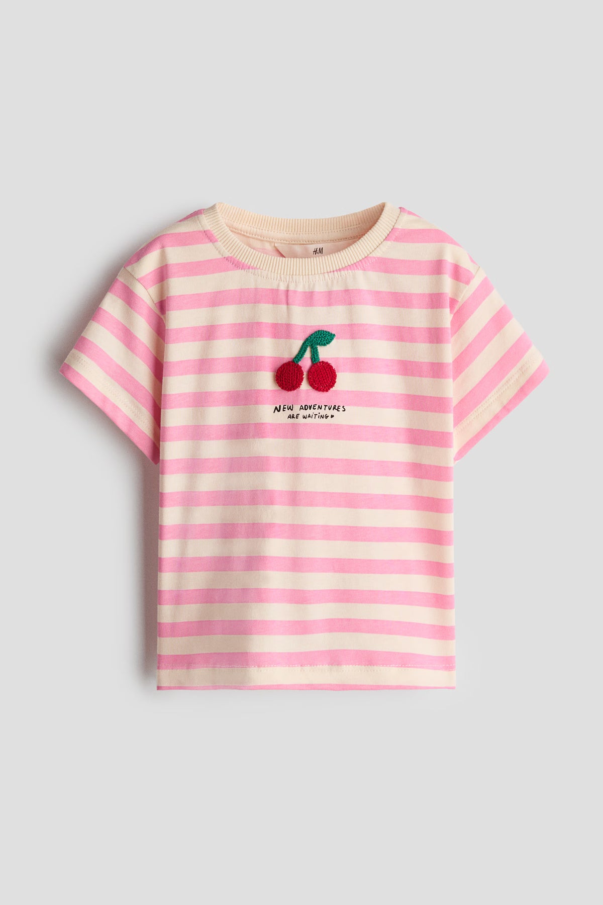 Camisa rosada cerezas niña H&M 1366342001