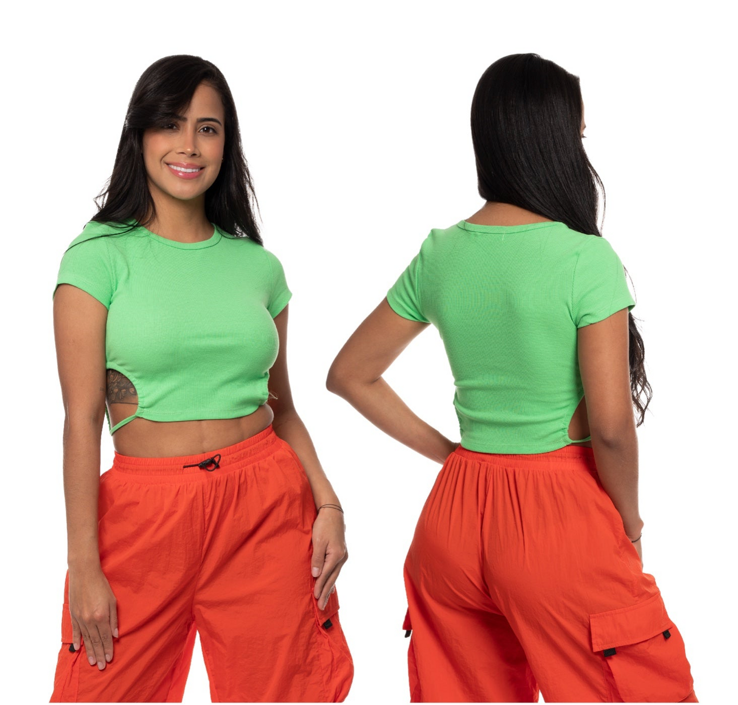 Camisa dama blusa verde lima CTD1041-2 390290