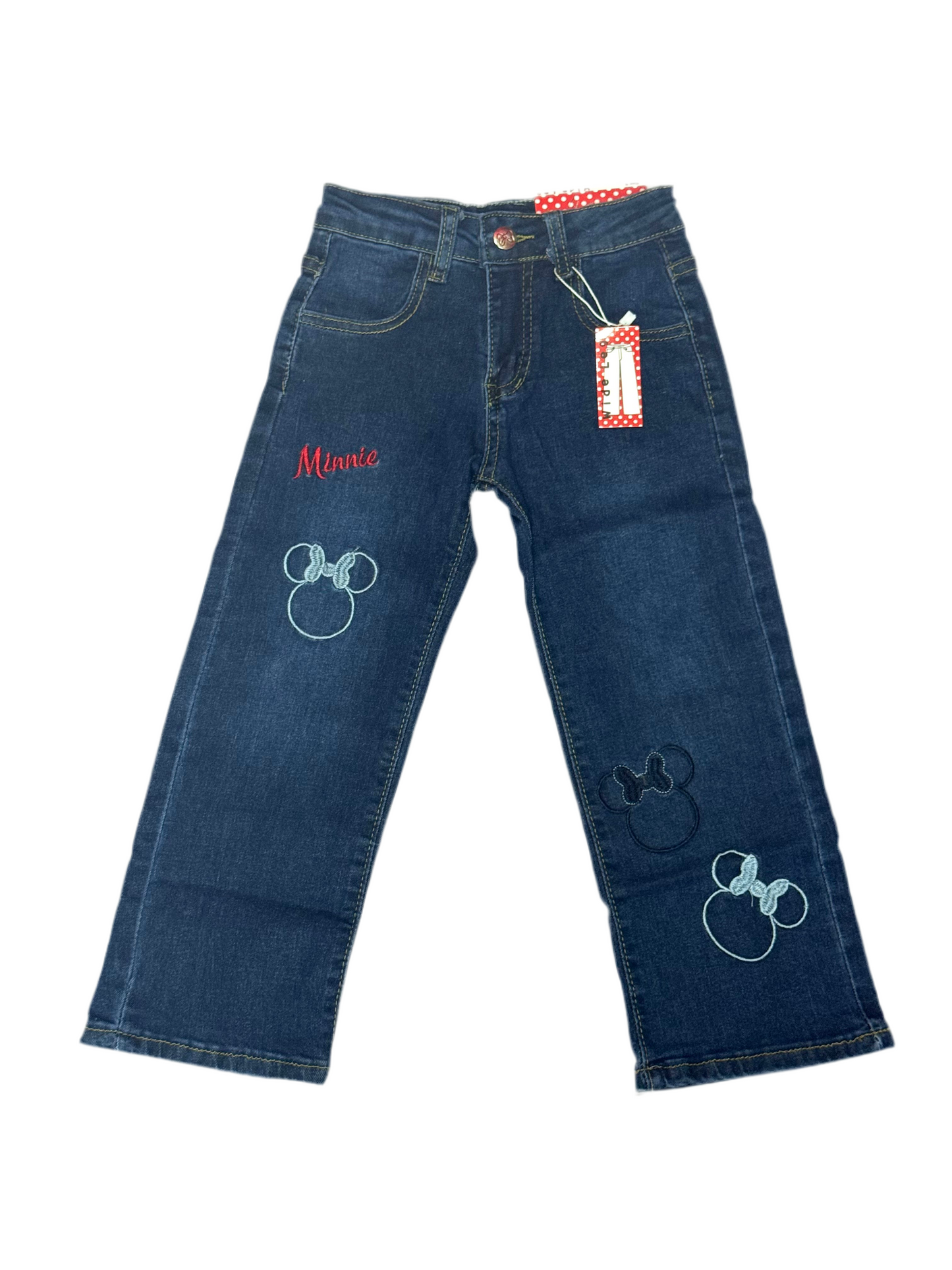 Pantalon jeans ancho azul oscuro minnie Disney MM-2560