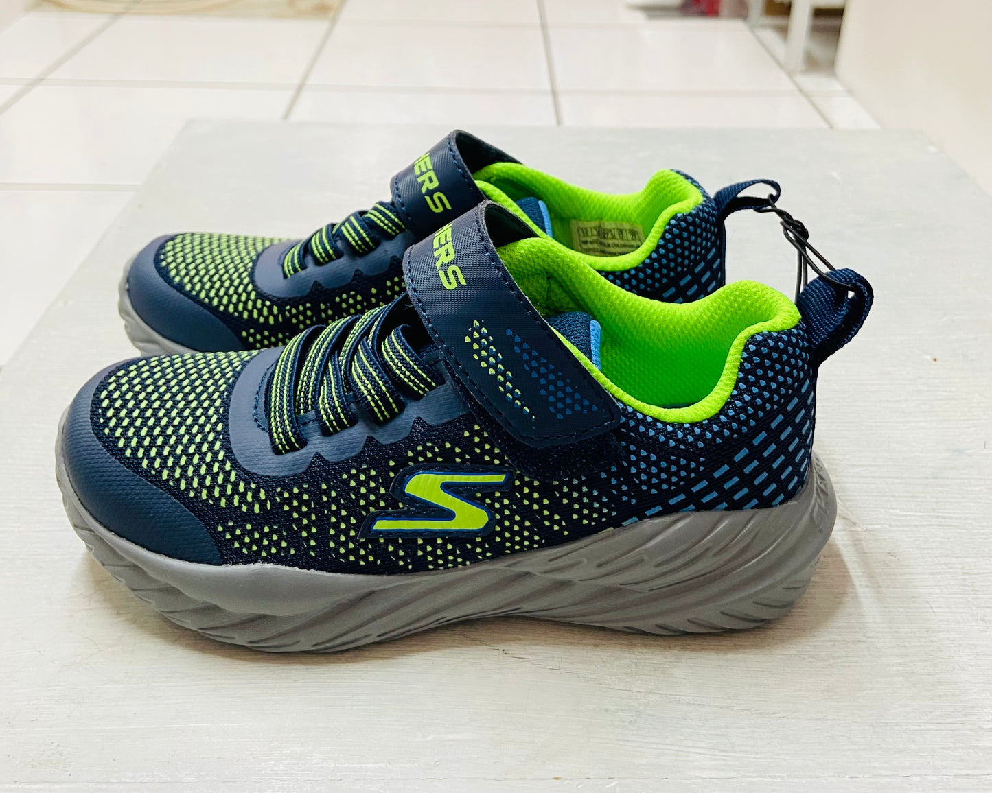 Tenis azul Niño Skechers