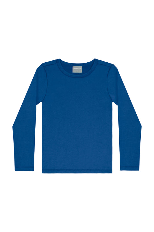 Camisa traje de baño manga larga  azul eléctrico Quimby Niño Niña 34098-194057