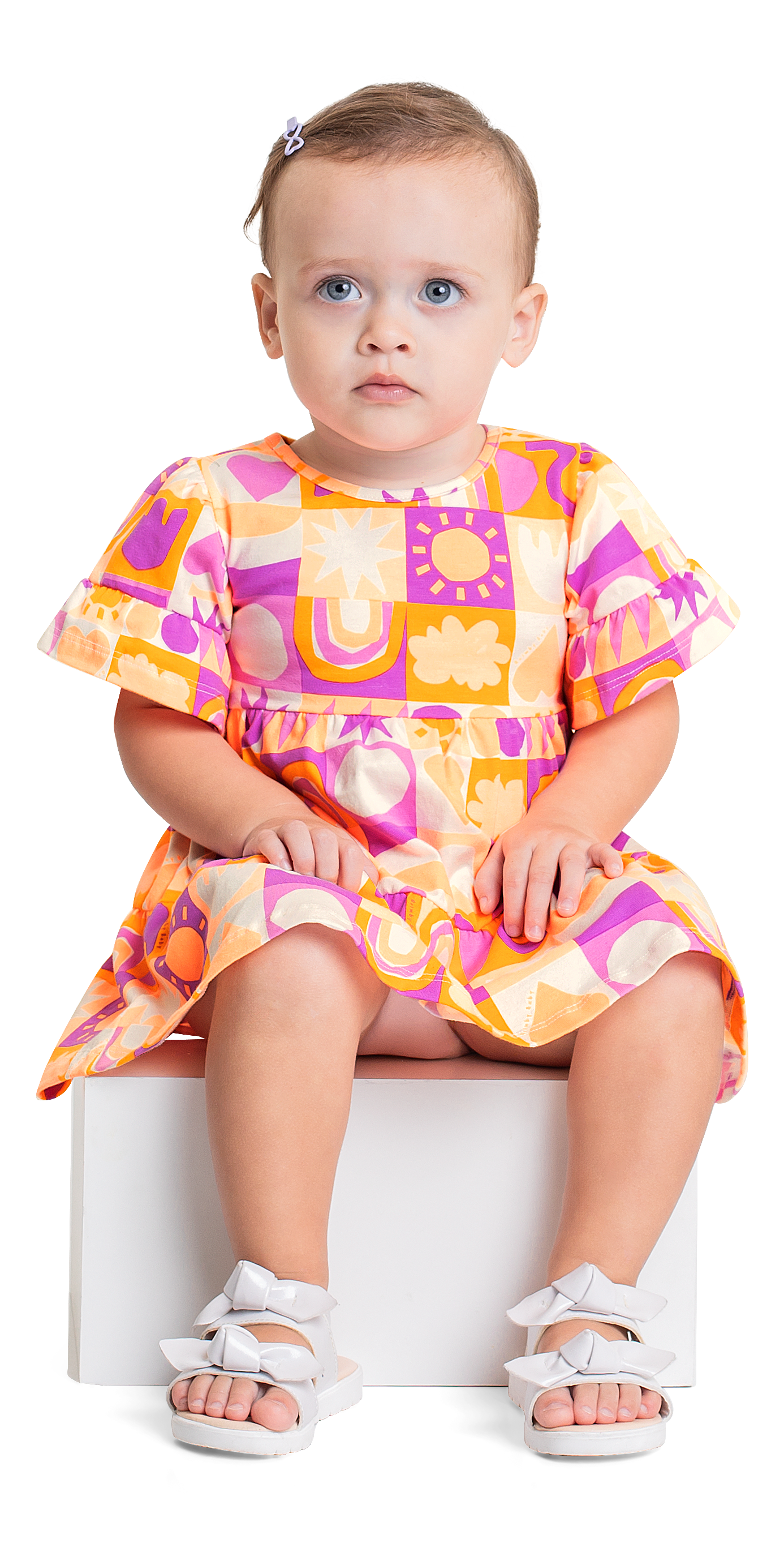 Vestido colores quimbybaby bebe niña 34139-AB2170 revuelos