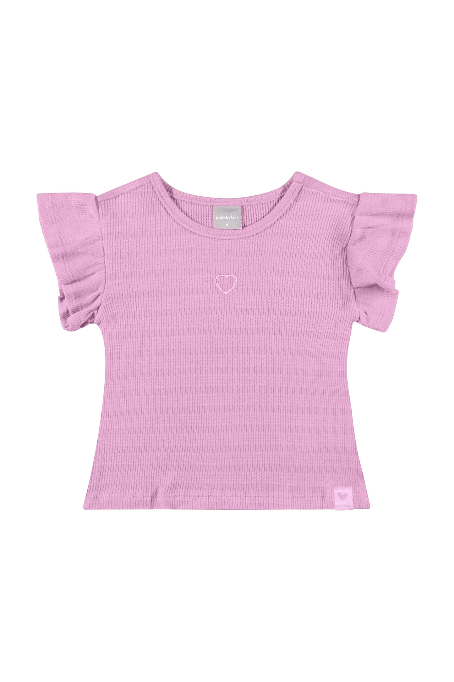 Blusa Quimby morada revuelos corazon Niña 0801.34200 - 143209