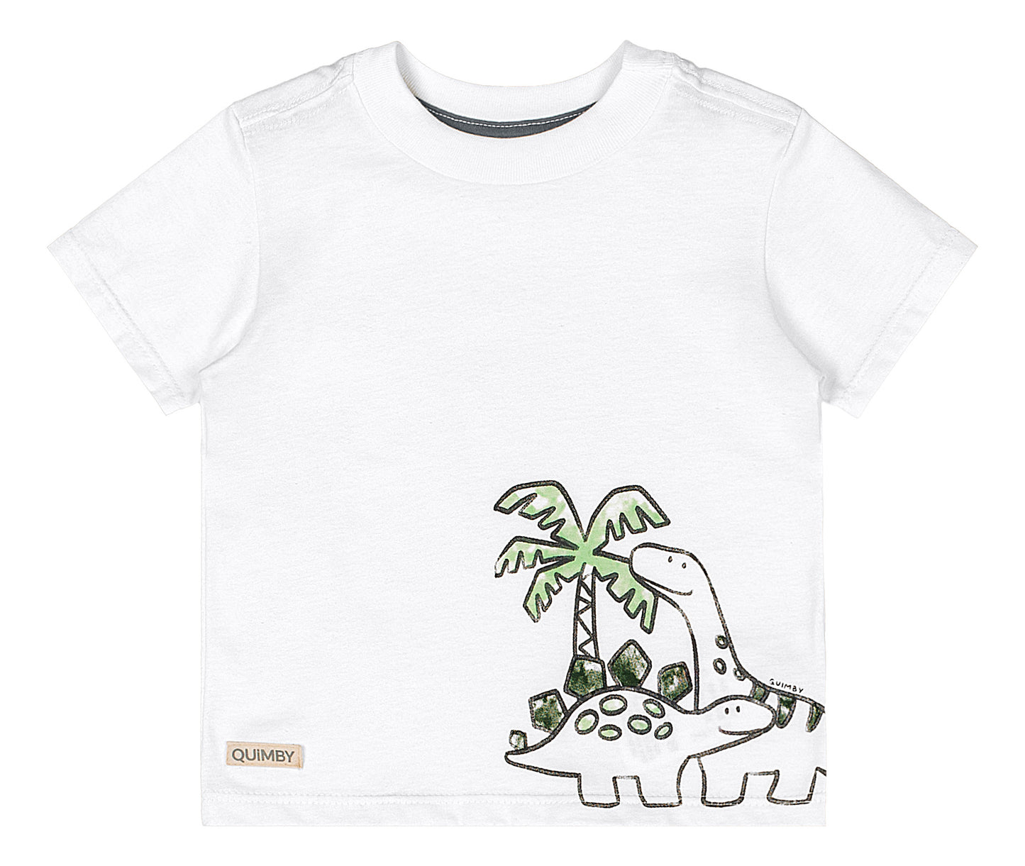 Set conjunto dinosaurios blanco bebé niño Quimby 34458-000101