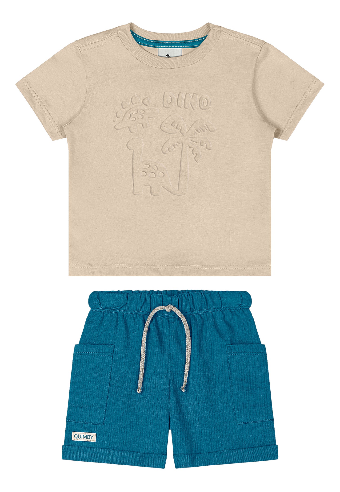 Set conjunto beige bebé niño Quimby 34459-120304