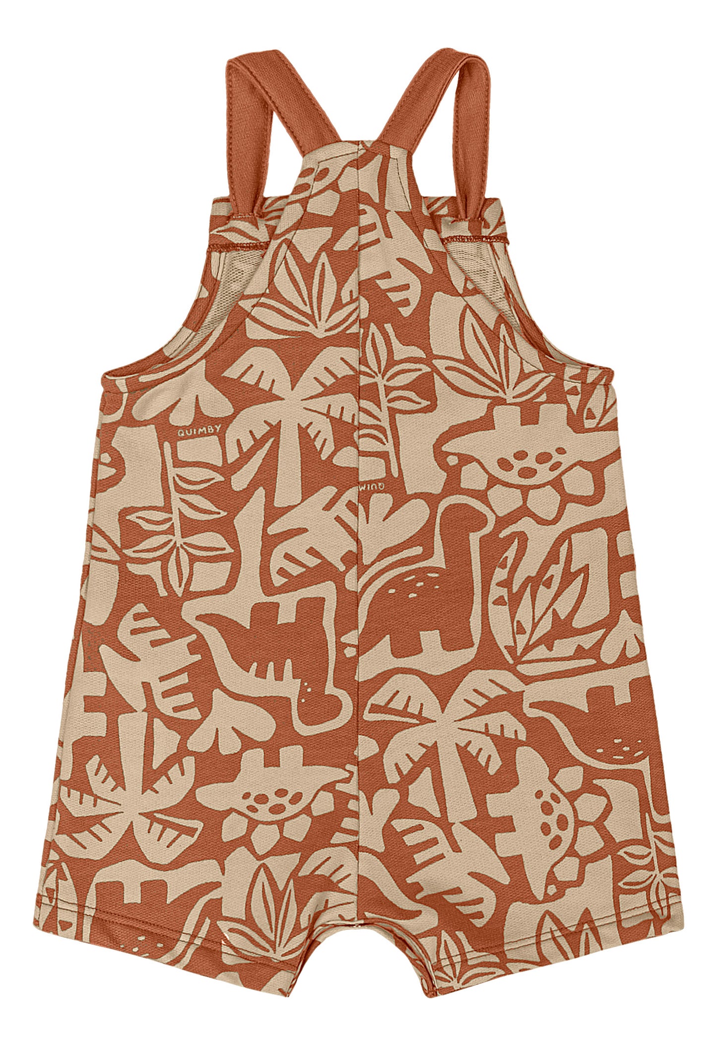 Set conjunto overall y camisa café bebe niño Quimby 34460-120304