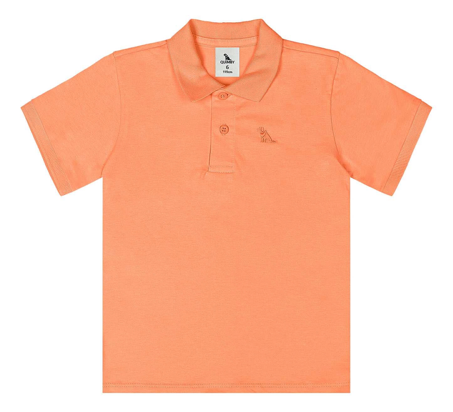 Camisa estilo polo naranja Quimby niño 34481-151247