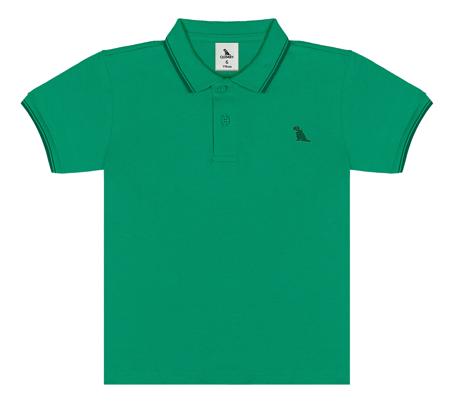 Camisa estilo polo verde esmeralda Quimby niño 34482-165932 bebé niño y niño