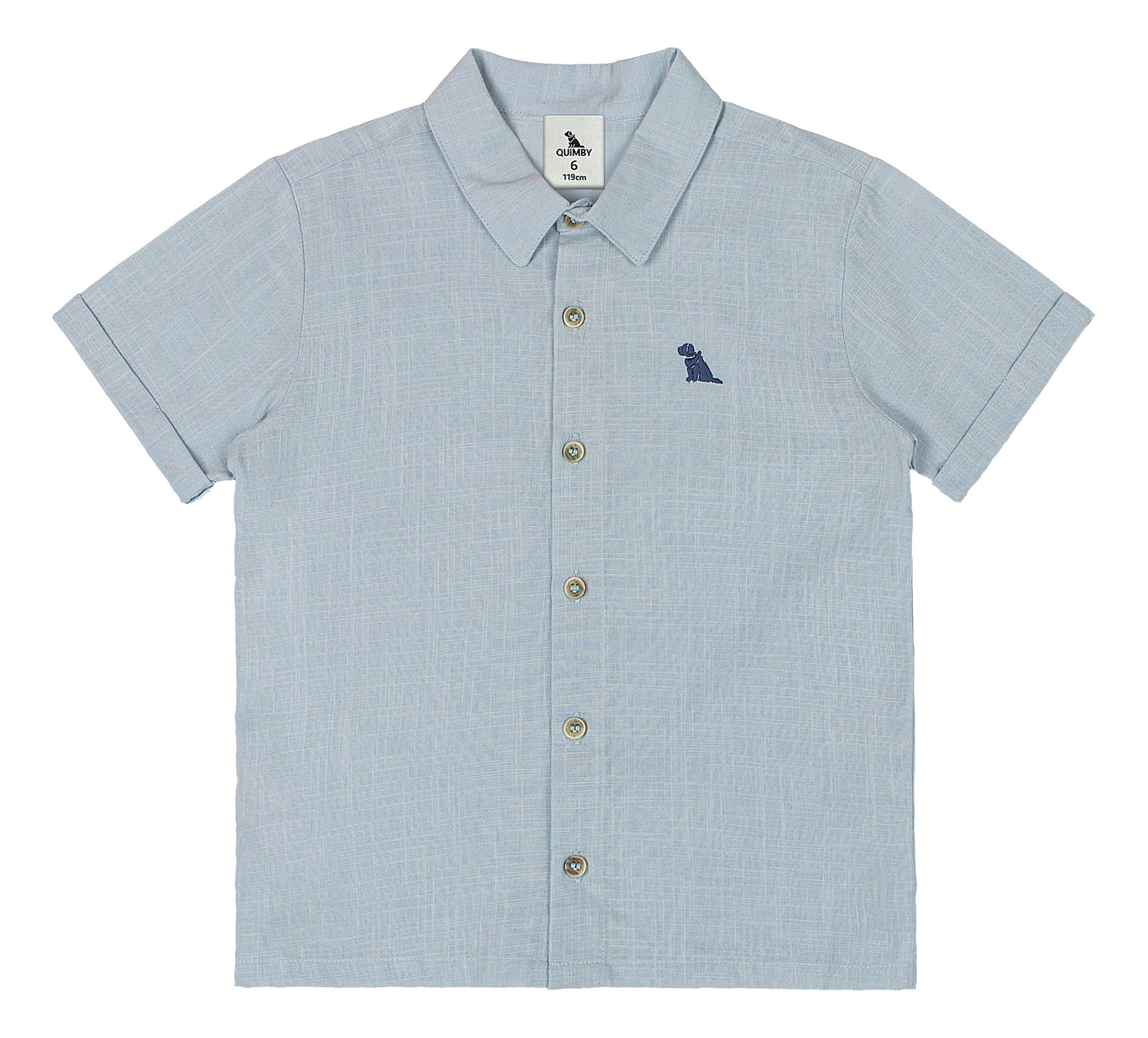 Camisa niño gris Quimby 34490-134304 manga corta