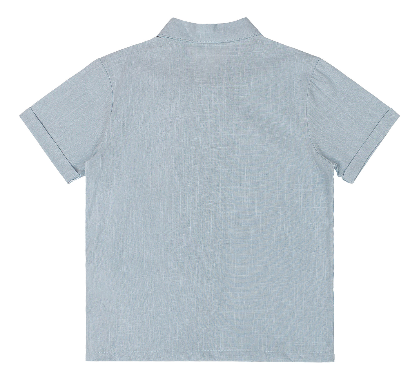 Camisa niño azul Quimby lino 34490-134304 manga corta