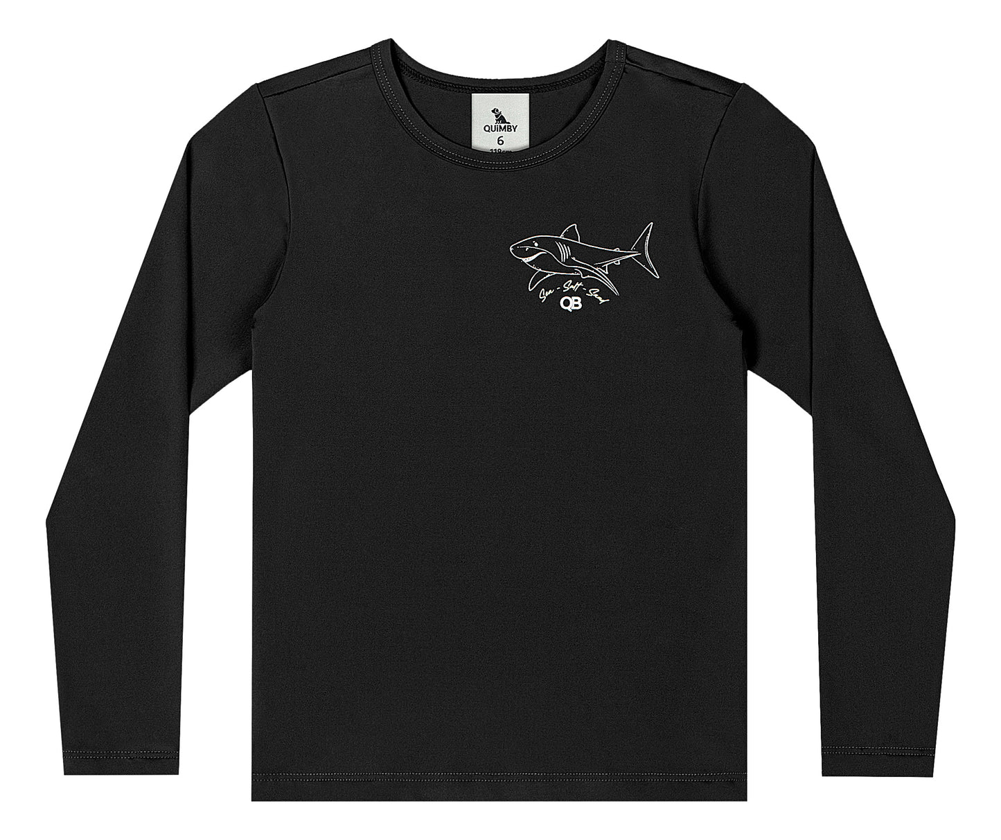 Traje de baño 2 piezas camisa negra niño Quimby 34516-008910