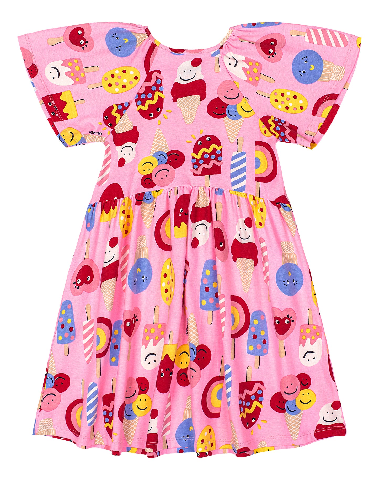 Vestido rosado helado paletas ice cream Quimby niña 34531-AB2362