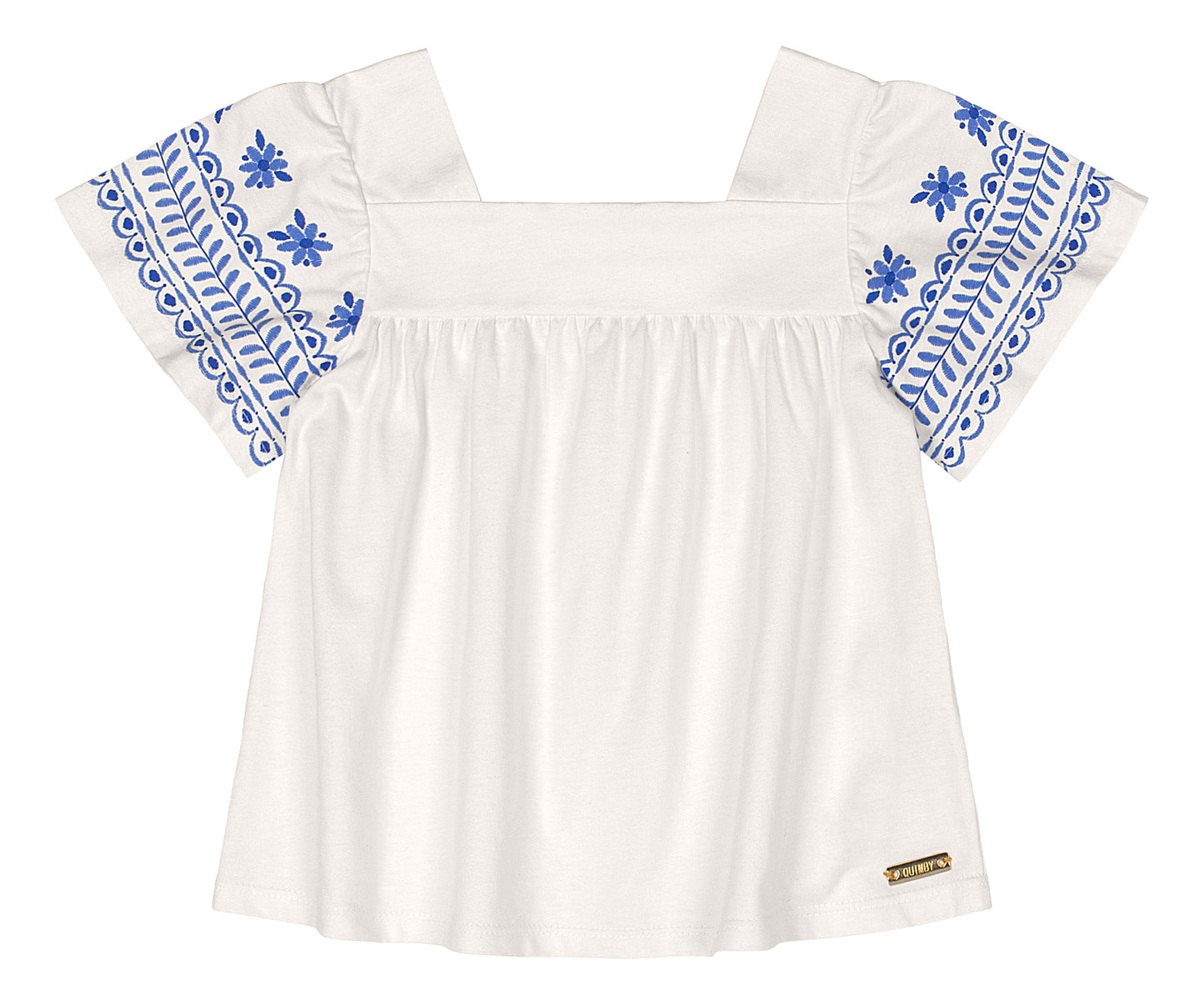 Camisa blusa blanca niña Quimby 34537-000106