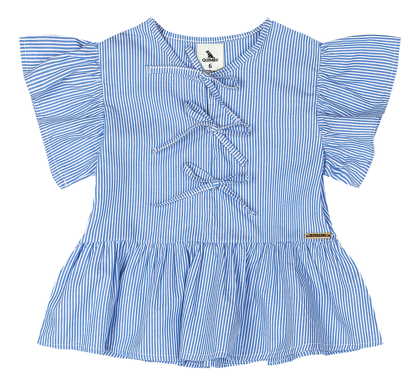 Camisa azul rayas niña Quimby 34541-144112
